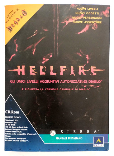 Hellfire videogame big box - videogame,